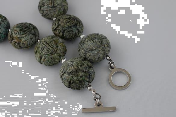 Grote foto jade gekerfd 25 x 10 mm ketting oorhanger set sieraden tassen en uiterlijk kettingen