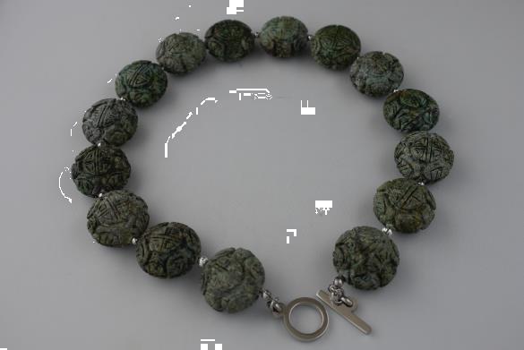 Grote foto jade gekerfd 25 x 10 mm ketting oorhanger set sieraden tassen en uiterlijk kettingen