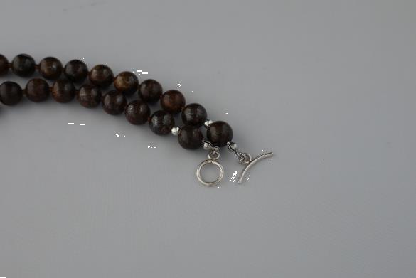 Grote foto bronsiet en opaal boulder ketting oorhanger set sieraden tassen en uiterlijk kettingen