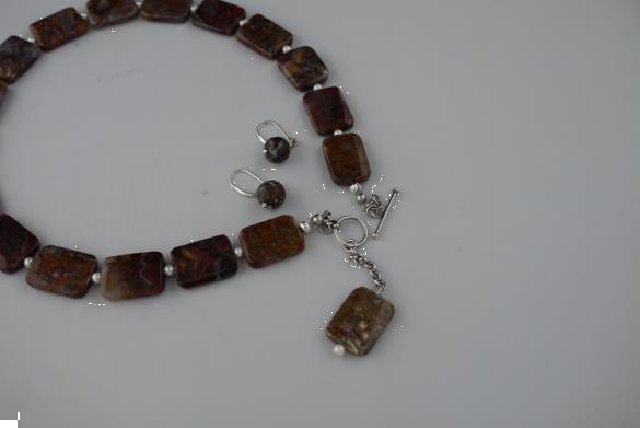 Grote foto pietersiet shellpearl ketting oorhanger set sieraden tassen en uiterlijk kettingen