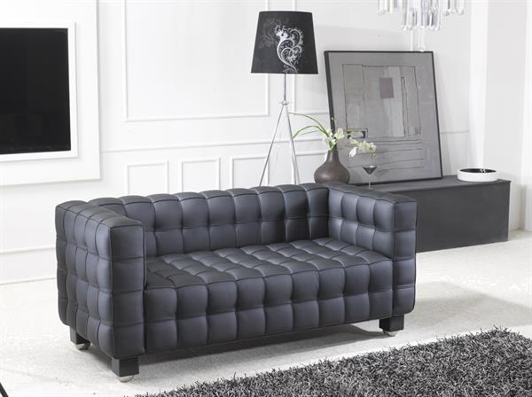 Grote foto hoffmann bank 1 2 3 zit chair fauteuil leer huis en inrichting bankstellen