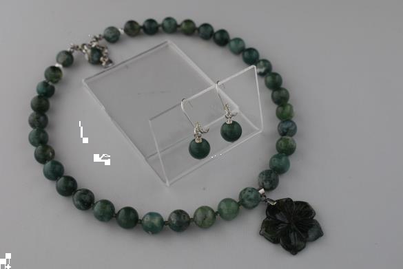 Grote foto mosagaat ketting oorhanger set sieraden tassen en uiterlijk kettingen