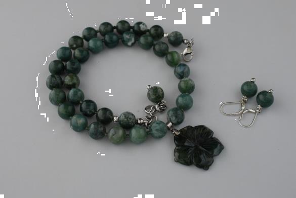Grote foto mosagaat ketting oorhanger set sieraden tassen en uiterlijk kettingen