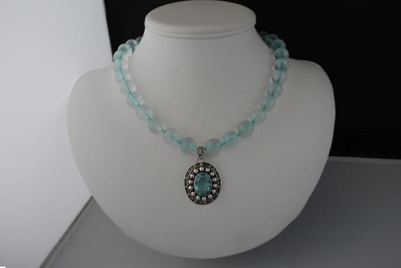 Grote foto topaas ketting oorhanger set sieraden tassen en uiterlijk kettingen