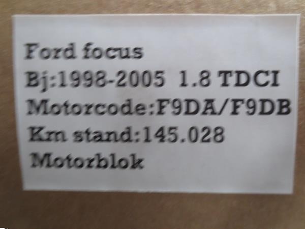 Grote foto ford focus 1.8 tdci 1998 2005 motorblok auto onderdelen motor en toebehoren
