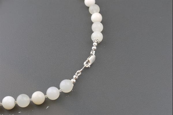 Grote foto witte opaal ketting oorhanger set sieraden tassen en uiterlijk kettingen
