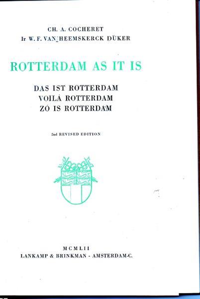 Grote foto rotterdam as it is in 4 talen 1952 boeken geschiedenis regio