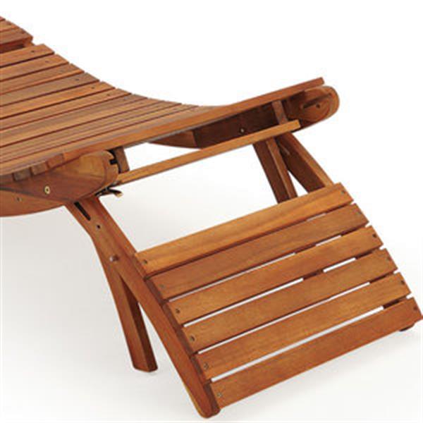 Grote foto relax stoel van hout inklapbaar tuin en terras tuinmeubelen