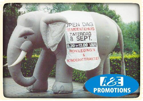 Grote foto promotie olifant blikvangers verhuur 0599 416200 diensten en vakmensen marketing en reclame