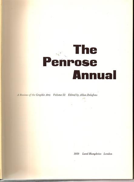 Grote foto the penrose annual 53 1959 grafische vormgeving boeken fotografie en design