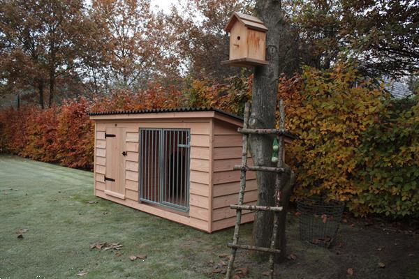 Grote foto luxe douglas hondenkennel met nachthok type bob dieren en toebehoren hondenhokken en kooien