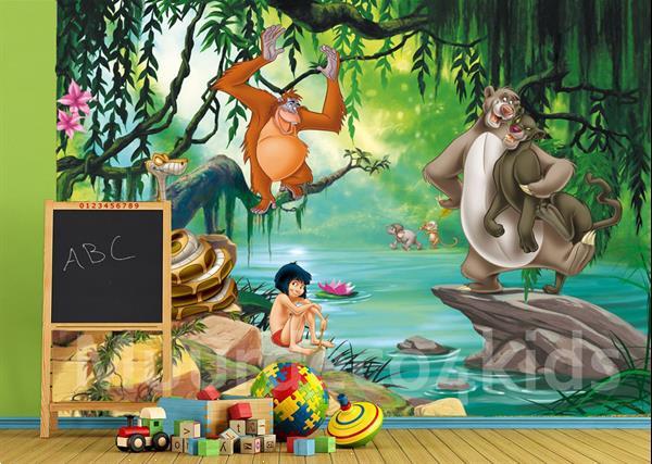 Grote foto jungle book fotobehang jungle book vliesbehang kinderen en baby inrichting en decoratie