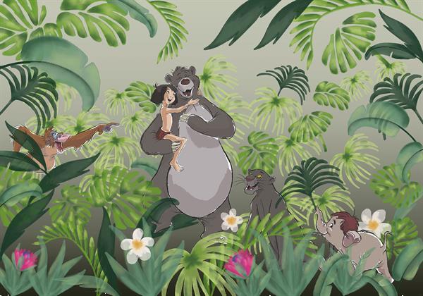 Grote foto jungle book fotobehang jungle book vliesbehang kinderen en baby inrichting en decoratie