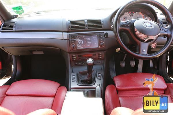 Grote foto bily bmw e46 s54 m3 met rood leder interieur auto onderdelen autosport onderdelen