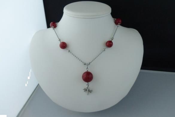 Grote foto lange sponskoraal ketting oorhanger set sieraden tassen en uiterlijk kettingen