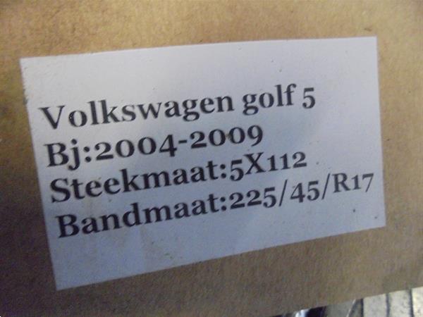 Grote foto vw golf 5 lm sportvelgen 2004 2009 steekmaat 5x112 auto onderdelen banden en velgen