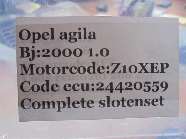Grote foto opel agila 1.0 12v 2000 2007 complete slotenset auto onderdelen overige auto onderdelen
