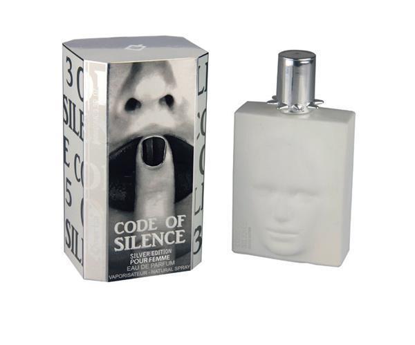 Grote foto code of silence silver eau de parfum omerta sieraden tassen en uiterlijk parfum