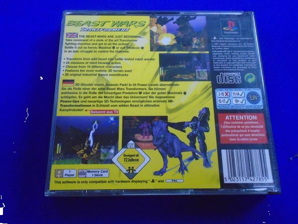 Grote foto ps1 beast wars transformers spelcomputers games playstation