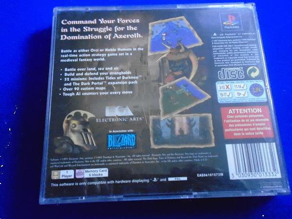 Grote foto ps1 warcraft ii 2 spelcomputers games playstation