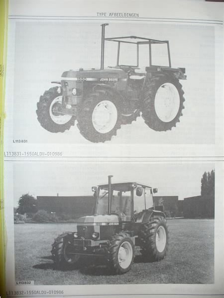 Grote foto bedieningshandleiding john deere 1550 1950 agrarisch tractor toebehoren