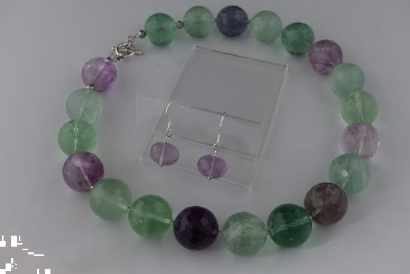 Grote foto fluoriet 20 mm ketting oorhanger set sieraden tassen en uiterlijk kettingen