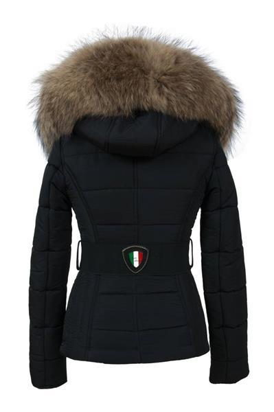 Grote foto dames winterjassen met bontkraa leathercity kleding dames jassen winter