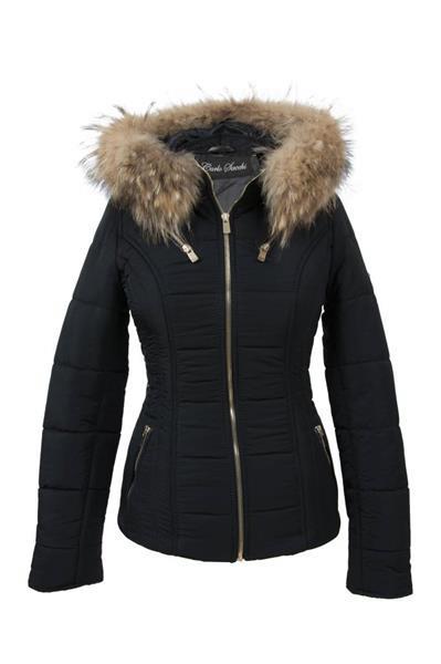 Grote foto dames winterjassen met bontkraa leathercity kleding dames jassen winter