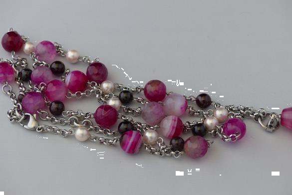 Grote foto agaat shellpearl granaat ketting oorhanger set sieraden tassen en uiterlijk kettingen