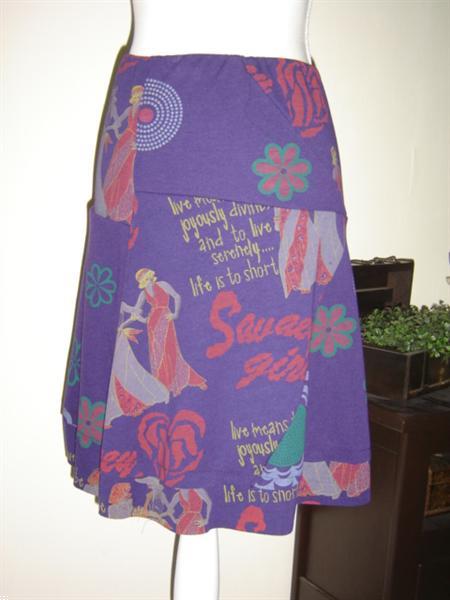 Grote foto super gaaf rokje paars met print mt. m nieuw kleding dames jurken en rokken