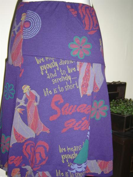 Grote foto super gaaf rokje paars met print mt. m nieuw kleding dames jurken en rokken