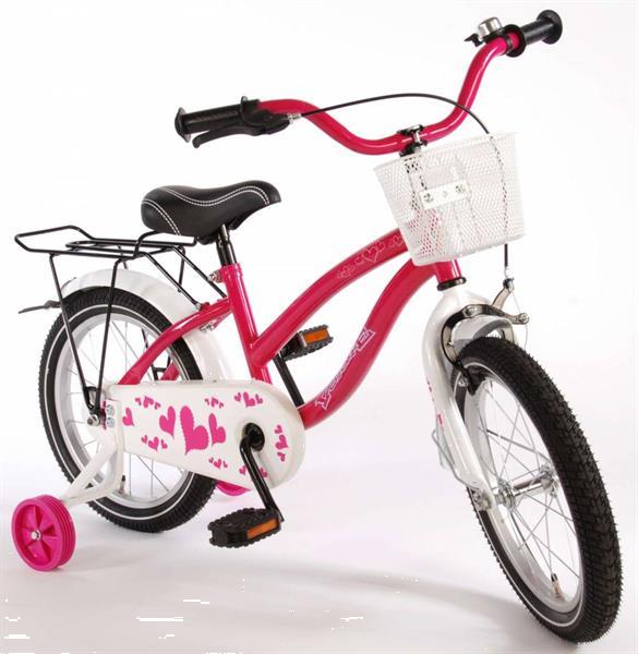Grote foto heart roze 16 inch meisjesfiets 95 afgemonteerd fietsen en brommers kinderfietsen