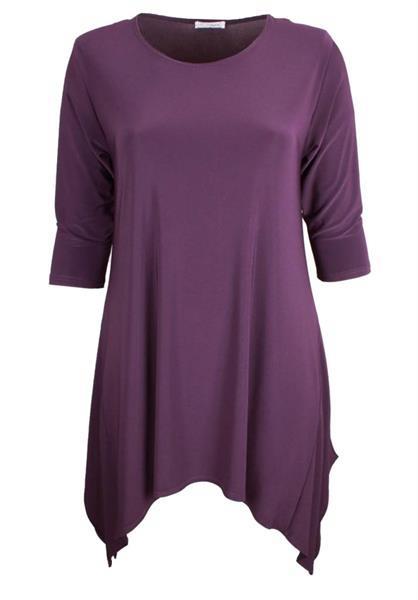 Grote foto dames grote maten tuniek c01 solid winter kleding dames blouses