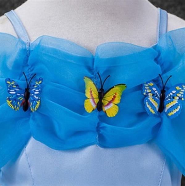 Grote foto prinsessen jurk vlinder 3 actie kleding dames verkleedkleding