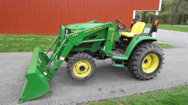 Grote foto john deere 4310 4x4 minitractor agrarisch tractoren