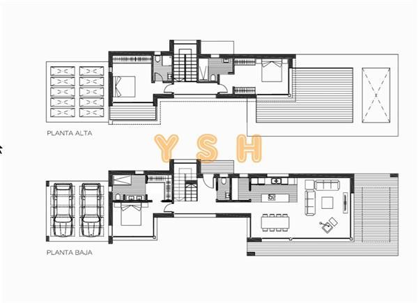 Grote foto new design villa views mountain and valley. huizen en kamers nieuw europa