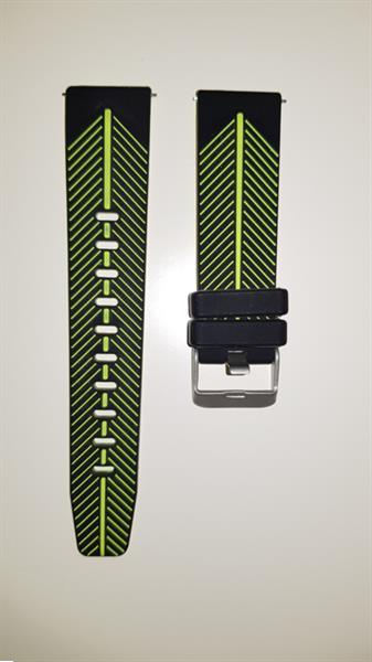 Grote foto horlogeband gear s3 zwart lime kleding dames sieraden
