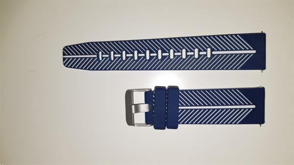 Grote foto horlogeband gear s3 blauw wit kleding dames sieraden