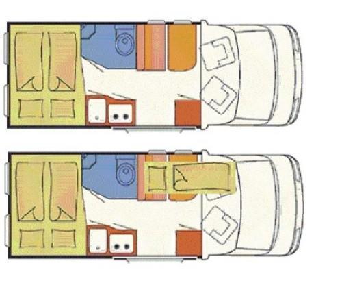 Grote foto buscampers met vast bed 2 3 persoons caravans en kamperen overige caravans en kamperen