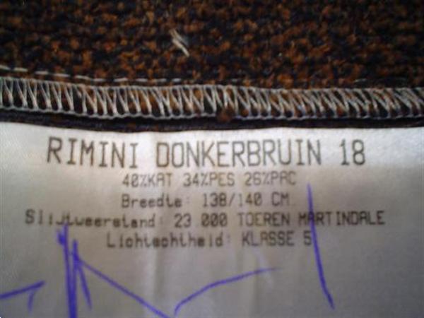 Grote foto bekledingstof donkerbruin nr.790 caravans en kamperen caravan accessoires