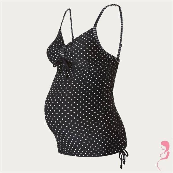 Grote foto noppies zwangerschaptankini top dot kleding dames badmode en zwemkleding