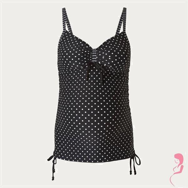 Grote foto noppies zwangerschaptankini top dot kleding dames badmode en zwemkleding