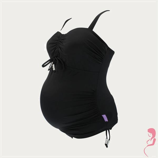 Grote foto petit amour zwangerschapstankini cameron black maxicup kleding dames badmode en zwemkleding