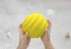 Grote foto rubbabu top ball geel 10cm kinderen en baby overige