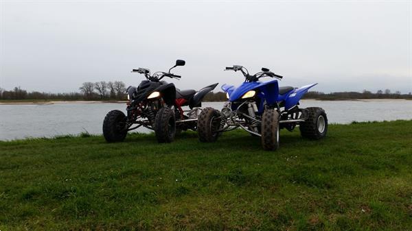 Grote foto quad blauw 450cc yamaha motoren yamaha