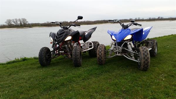 Grote foto quad blauw 450cc yamaha motoren yamaha