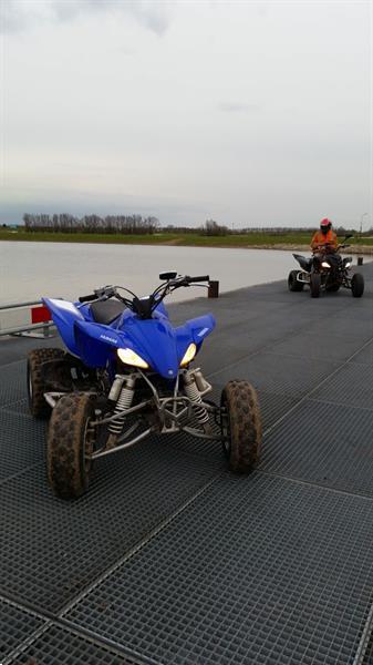 Grote foto quad blauw 450cc yamaha motoren yamaha