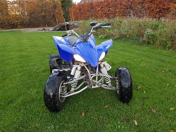 Grote foto quad blauw 450cc yamaha motoren yamaha