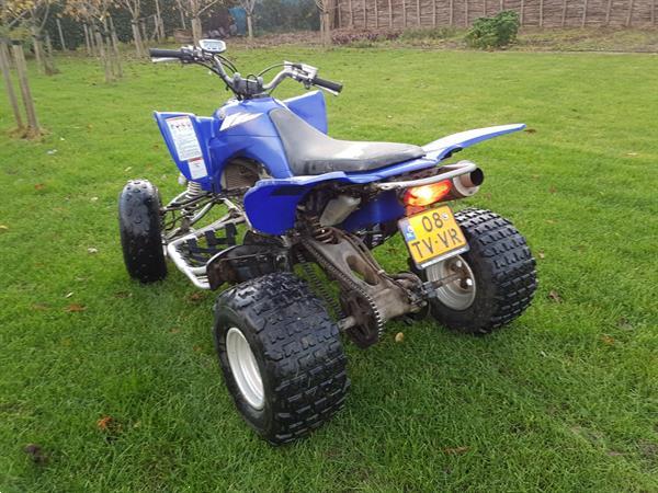 Grote foto quad blauw 450cc yamaha motoren yamaha