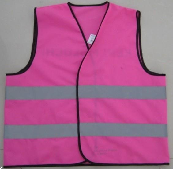 Grote foto roze veiligheidshesje kleding dames overige kledingstukken